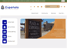 Tablet Screenshot of cityofespanola.org